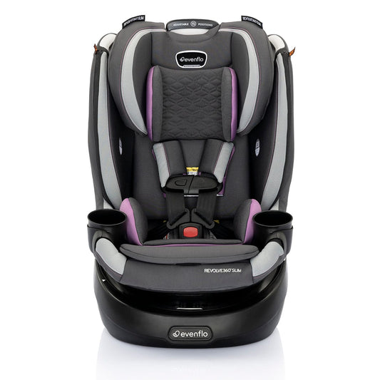 Evenflo Revolve360 Slim 2-in-1 Rotational Convertible Car Seat with Quick Clean Cover - Sutton Purple - 36812469
