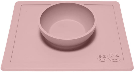 EZPZ Happy Mat Placemat & Bowl - Blush - PKHBB005