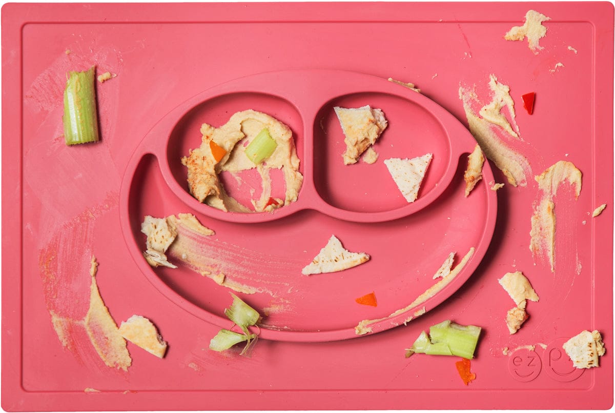 EZPZ Happy Mat Placemat & Plate - Coral - EZPZ-5078