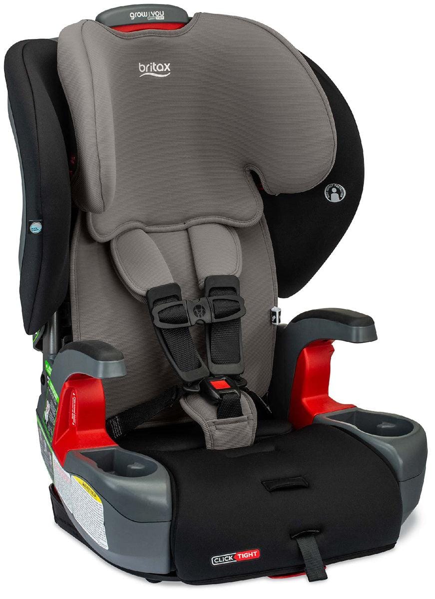 Britax OPEN BOX Grow With You ClickTight Harness Booster Car Seat - Grey Contour - E1C192Y-ob