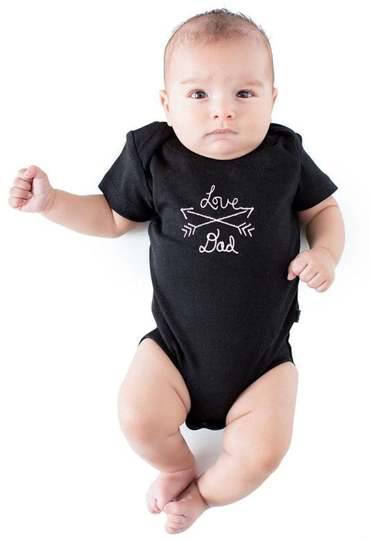 Finn+Emma Lap Shoulder Bodysuit, 6-9m - Black - G05-0202F6-9