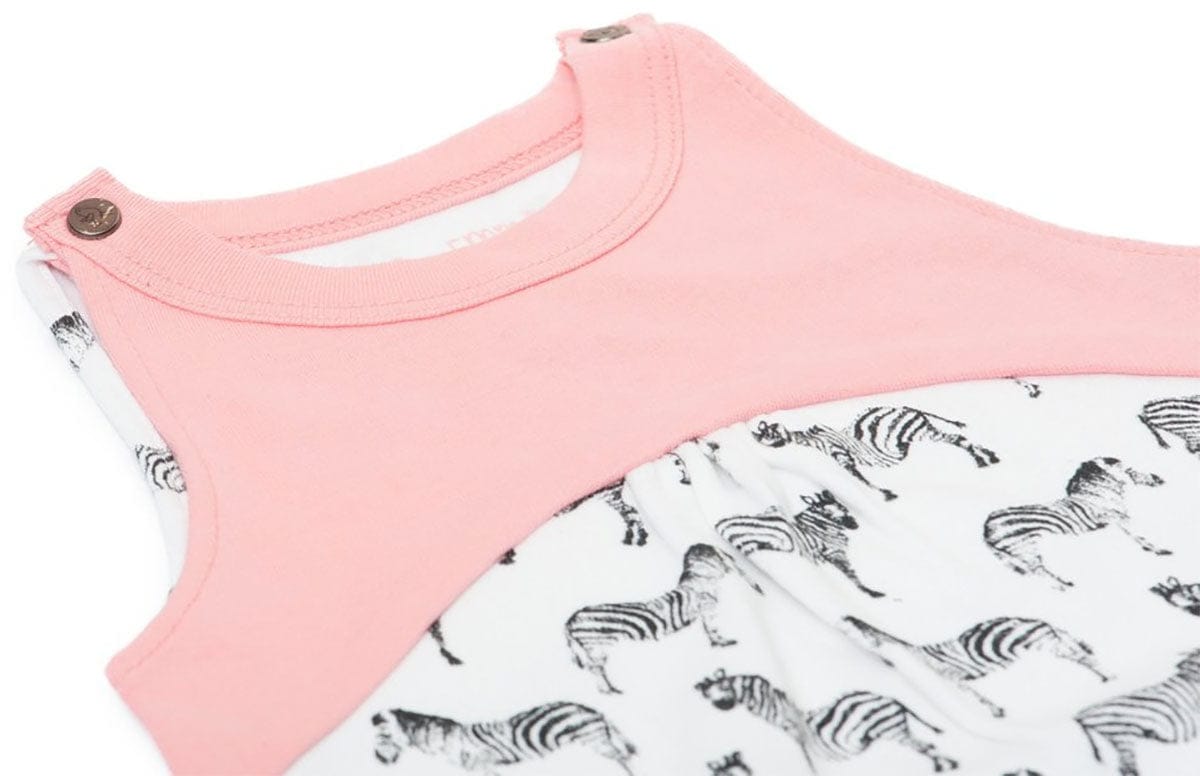 Finn+Emma Romper, 3-6m - Zebras - G05-0100A3-6