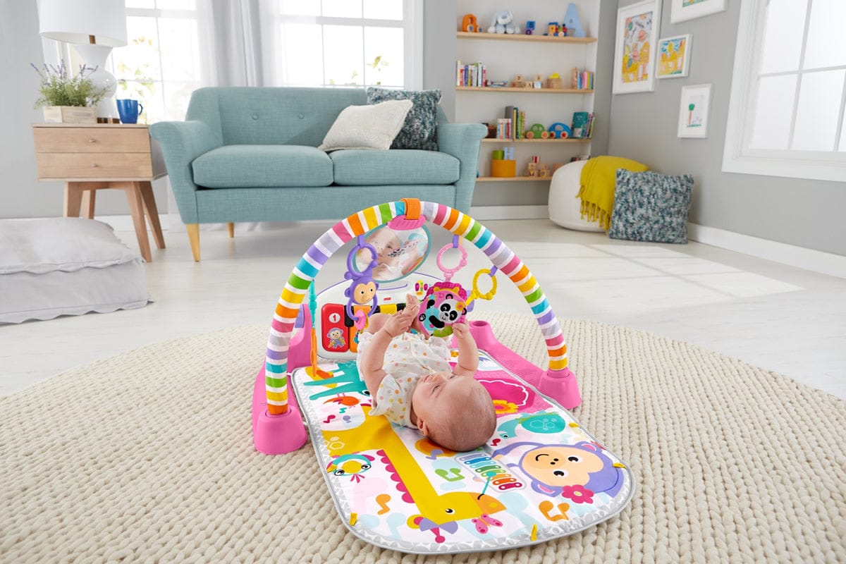 Fisher-Price Kick N Play Gym - Pink - FFG46
