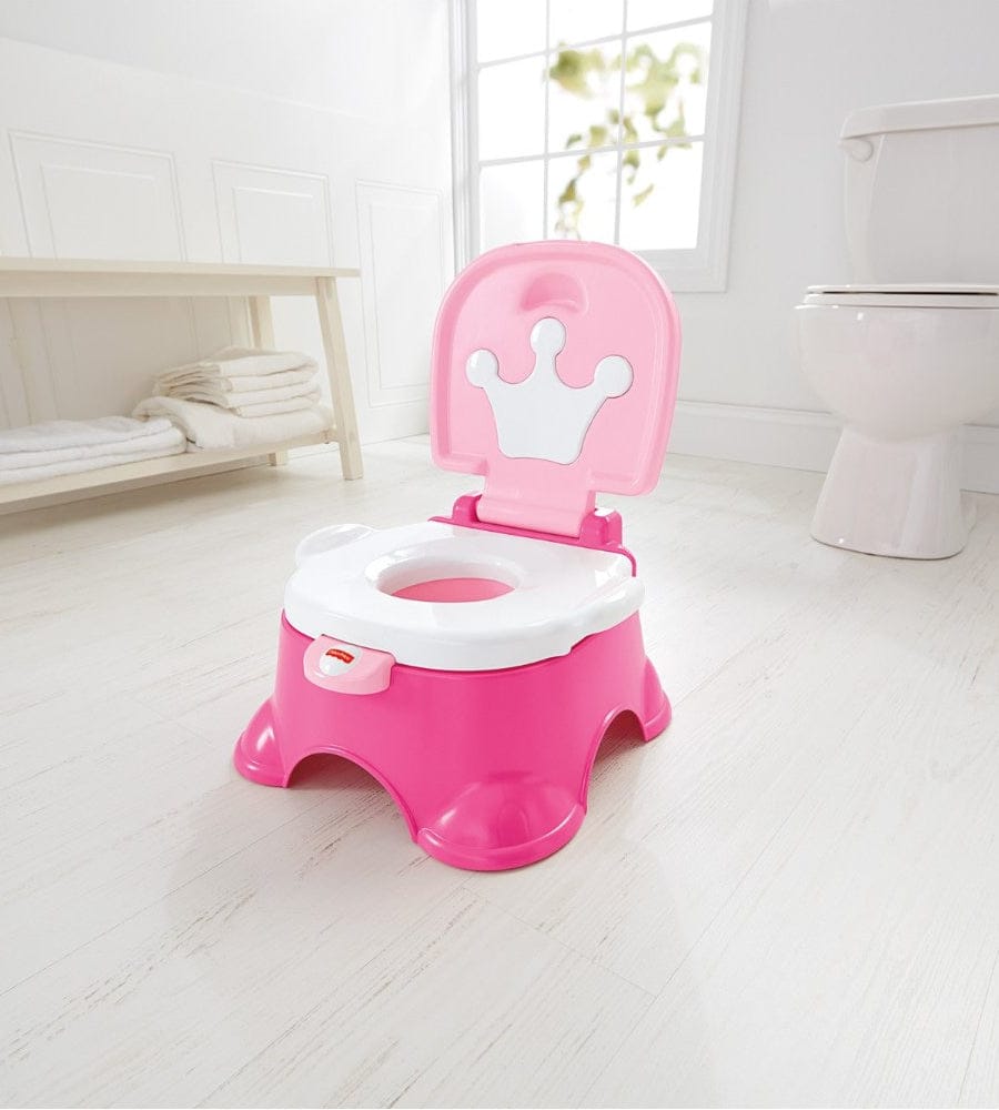 Fisher-Price Pink Princess Stepstool Potty - CFG86