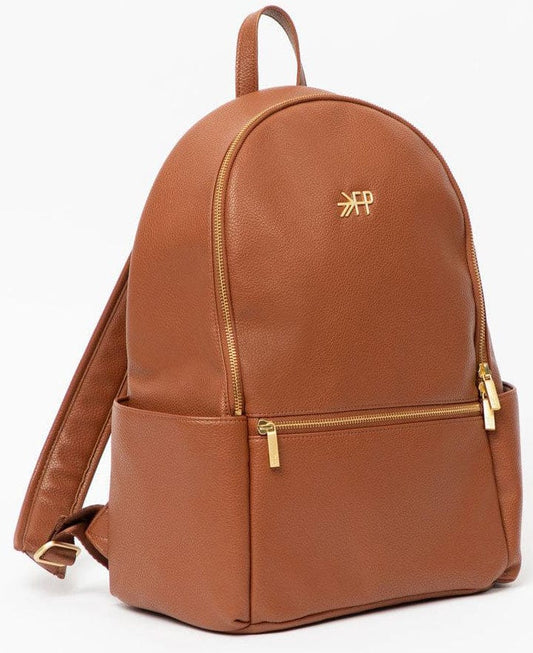 Freshly Picked Classic City Pack Backpack Diaper Bag - Cognac - DBCICOGNAC