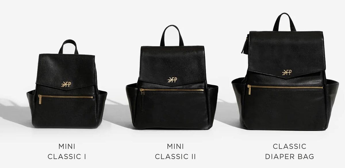 Freshly Picked Mini Classic Diaper Bag II - Ebony - DBMCEBONYY-V2