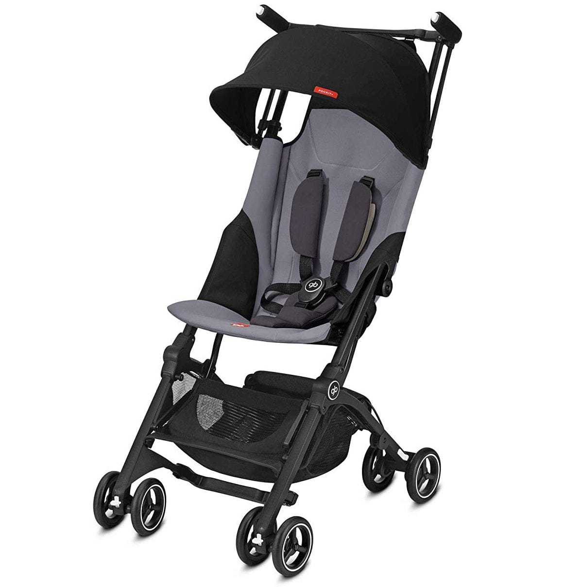 GB Pockit Plus Ultra Compact Lightweight Stroller - Silver Fox Grey (Albee Exclusive)