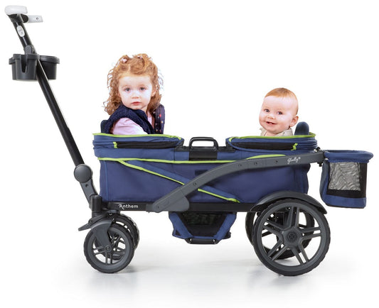 Gladly Family Anthem2 All-Terrain (2 Seater) Stroller Wagon - Neon Indigo - WAG-NEO-2-S