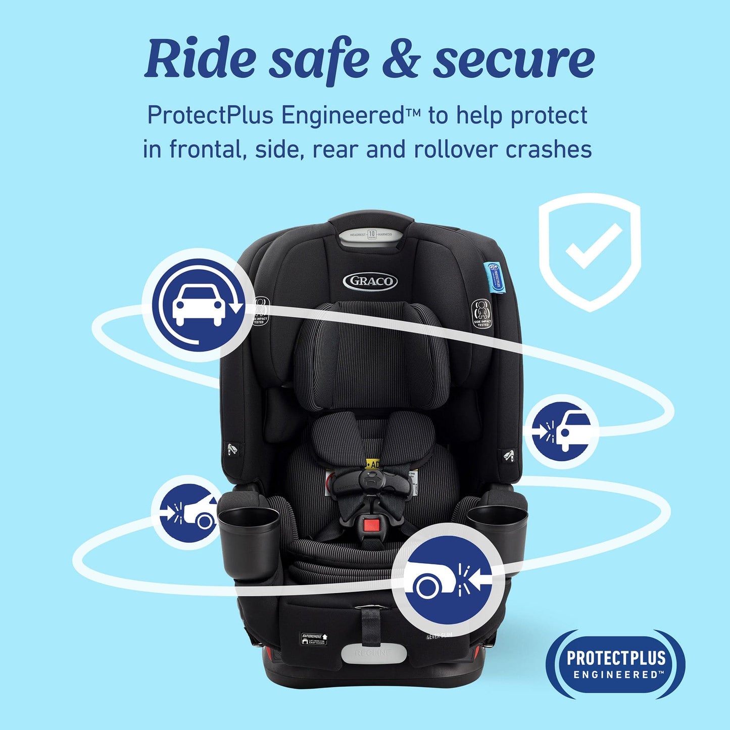 Graco 4Ever DLX Slim 4-in-1 Convertible Car Seat - Thompson - 2215504