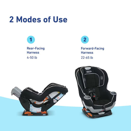 Graco Extend2Fit Convertible Car Seat - Gotham - 2216092