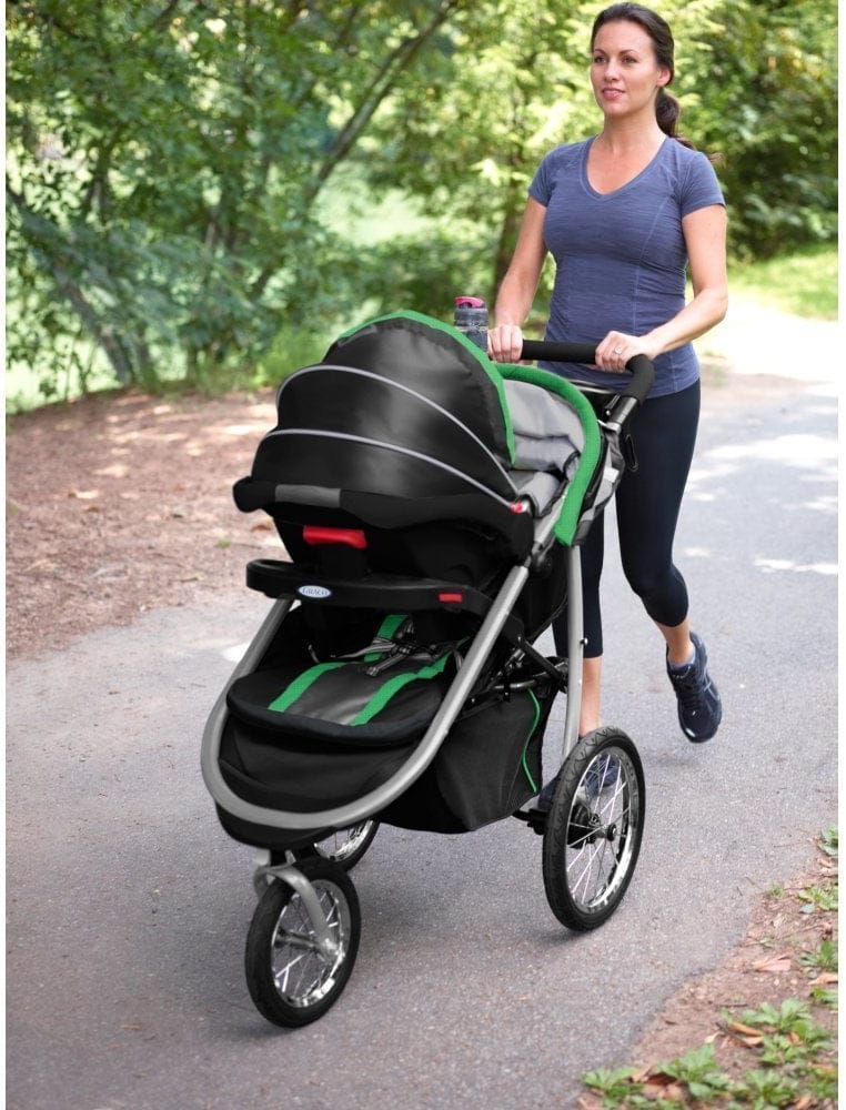 Graco FastAction Fold Jogger Click Connect Travel System - Fern