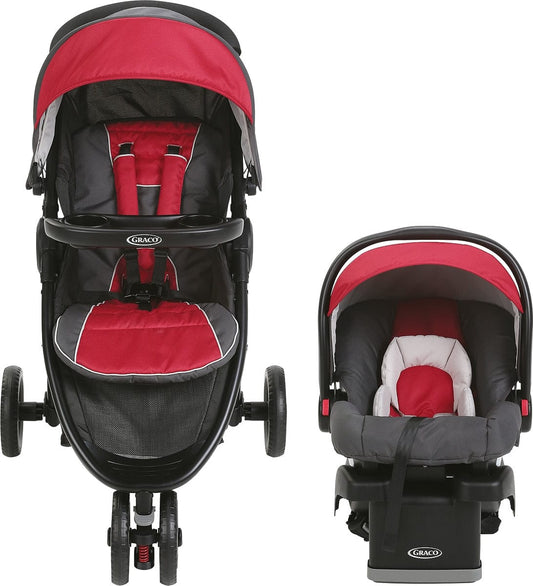 Graco FastAction Fold Sport LX Click Connect Travel System - Chili Red - 1965227