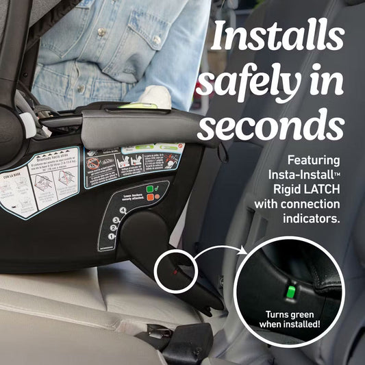 Graco GoMax Infant Car Seat with Insta-Install Rigid LATCH - Orchid Haze - 2216355