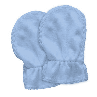 Green Sprouts Organic Cotton Mitts 2pk - Cornflower (Birth to 6 weeks) - 82301-2