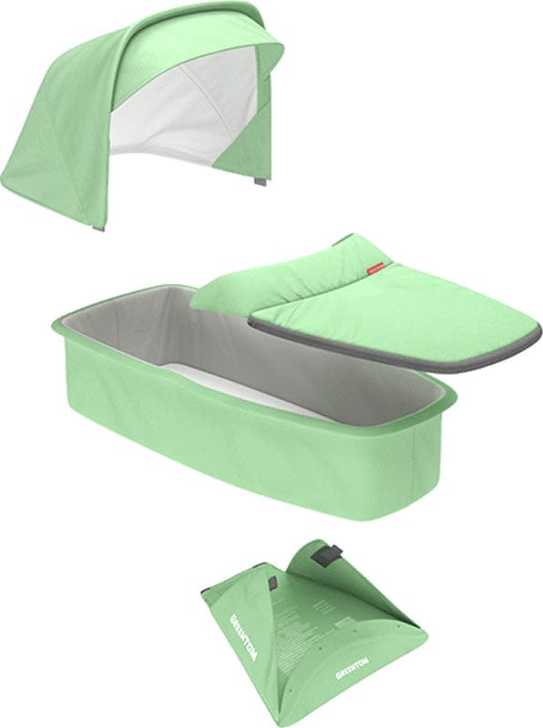 Greentom Carrycot Fabric & Mattress Set - Mint - GTU6-CB-MINT
