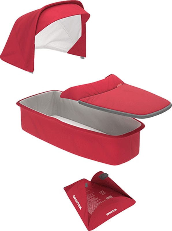 Greentom Carrycot Fabric & Mattress Set - Red - GTU6-CB-RED