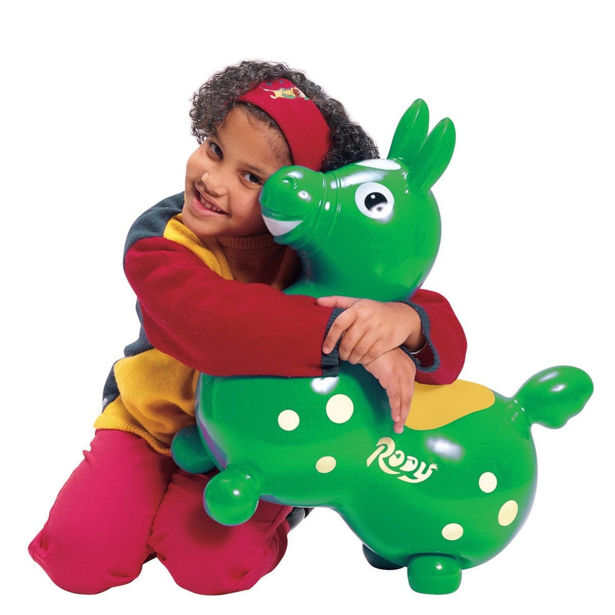 Gymnic Rody Inflatable Hopping Ride-On Horse - Kiwi Green - 7023-RODY