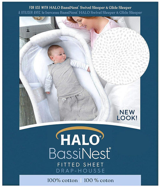HALO BassiNest Fitted Sheet - Pebble