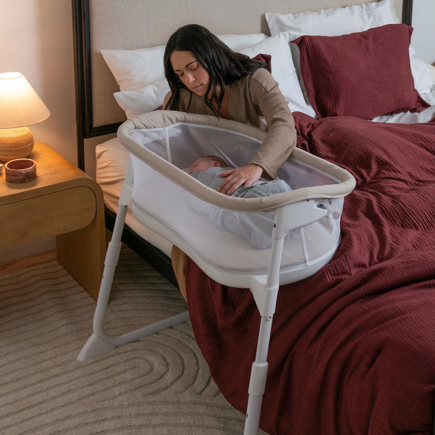 HALO BassiNest Lite Portable Bassinet - Oat - 5193-HALO
