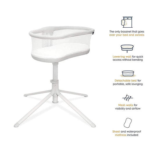 HALO BassiNest Swivel Sleeper 3.0 - Solid Grey - 4792-HALO