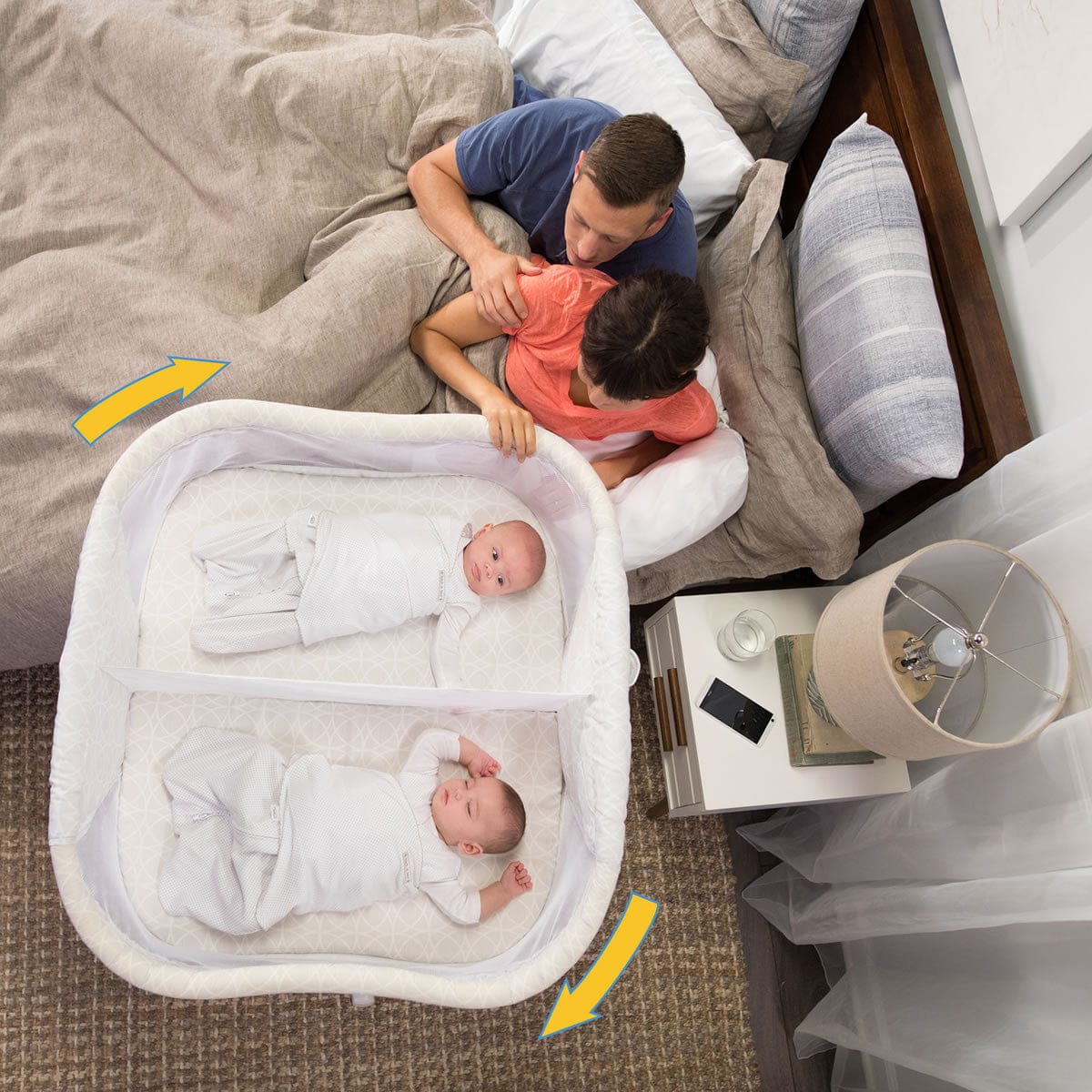 Halo Bassinest Twin Sleeper - Sand Circles - 3877-HALO