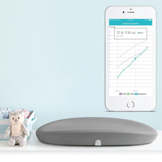 Hatch Baby Grow Smart Changing Pad and Scale in Grey - HBG16001GRY