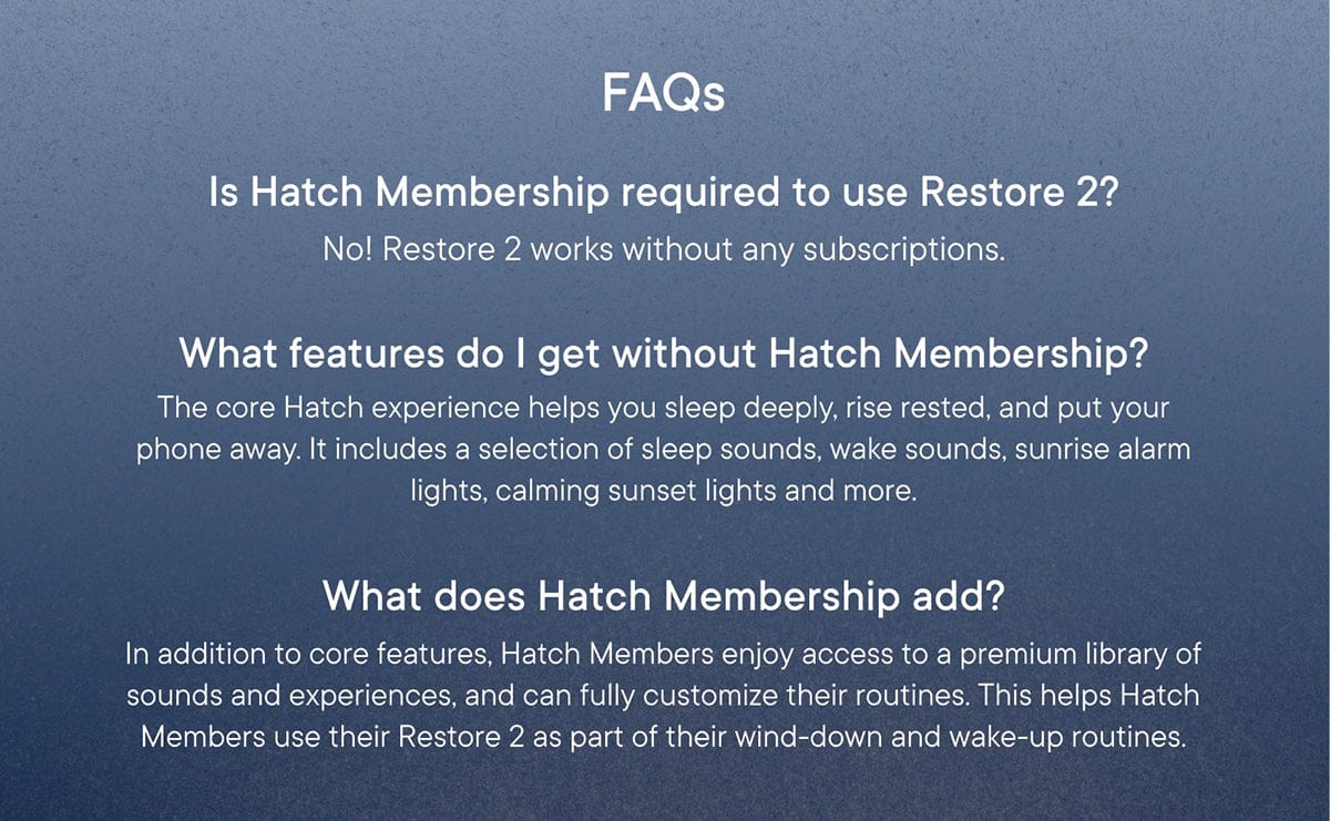 Hatch Restore 2 Sunrise Alarm Clock / Sound Machine - Putty - HBR4802P