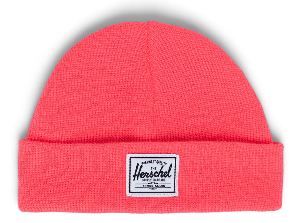 Herschel Baby Beanie, 0-6 Months - Neon Pink - 1129-1653