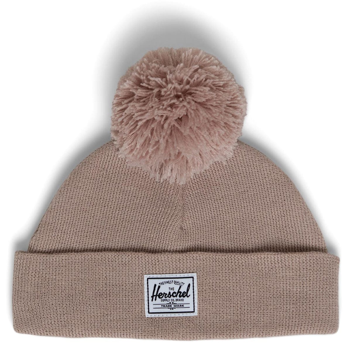 Herschel Baby Beanie Pom, 6-18 Months - Light Taupe - 1233-1780