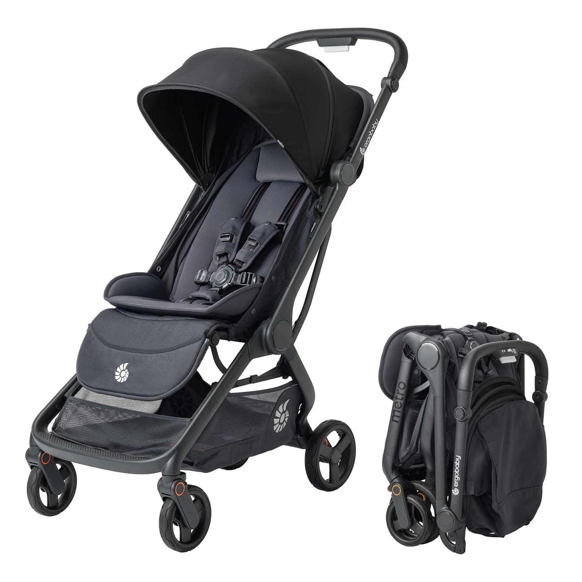 Ergobaby Metro 3 Compact City Stroller - Onyx Black - METRO3ONYX