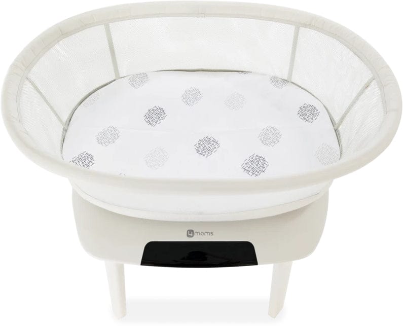 4moms Mamaroo Sleep Cotton Bassinet Sheet - White Crosshatch