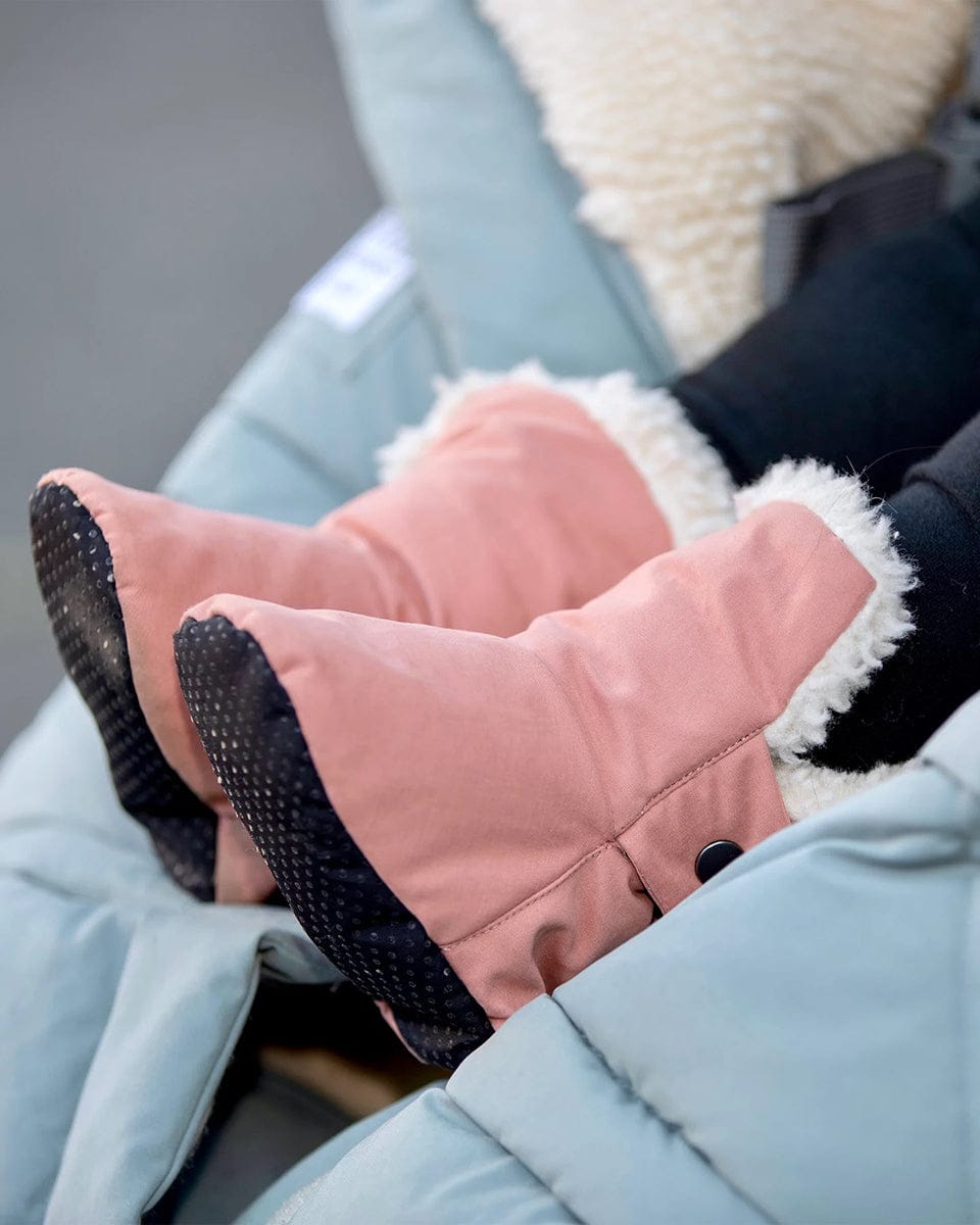 7 A.M. Enfant Baby Booties - Benji - Rose Dawn, 6-12M