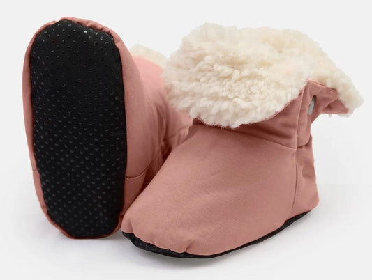 7 A.M. Enfant Baby Booties - Benji - Rose Dawn, 6-12M