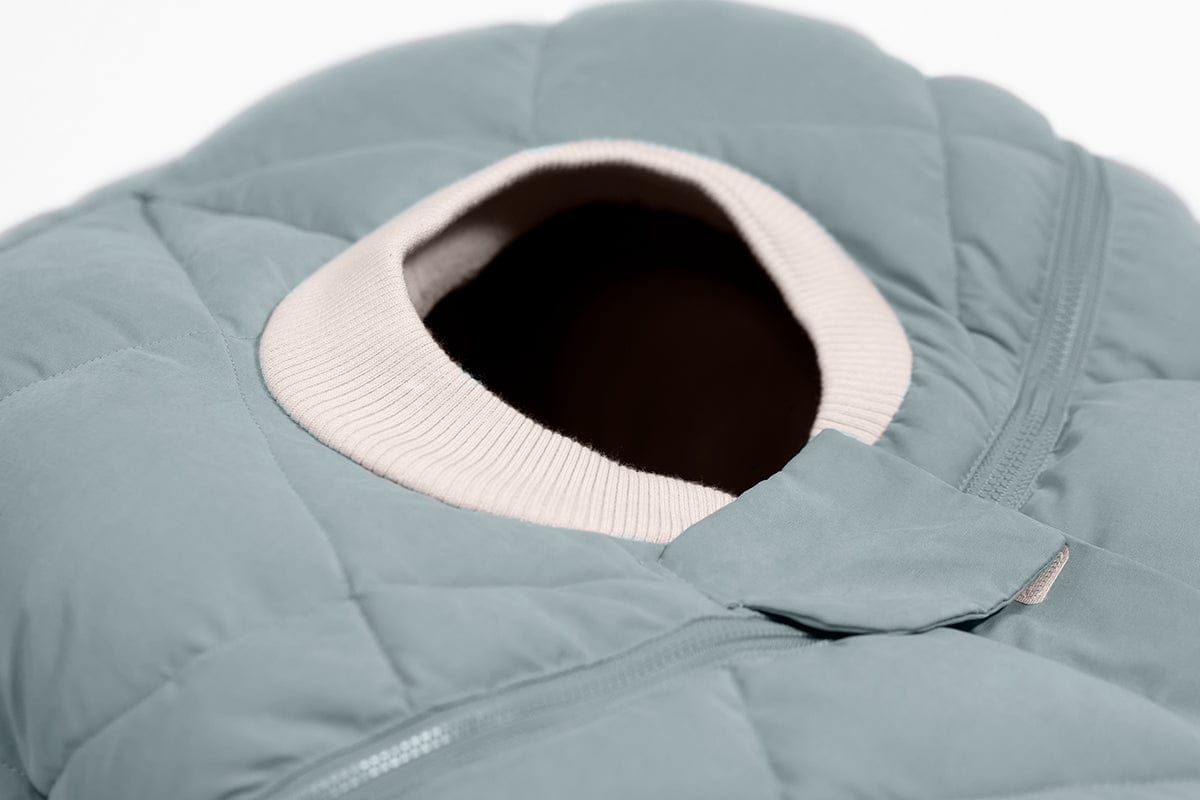 7 A.M. Enfant Cocoon Car Seat Cover - Benji - Mirage Blue Quilted