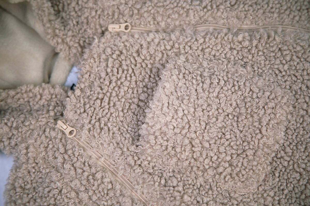 7 A.M. Enfant Jumpsuit Bebe - Teddy - Oatmeal Teddy (6-12m) - SSB902-TEDO