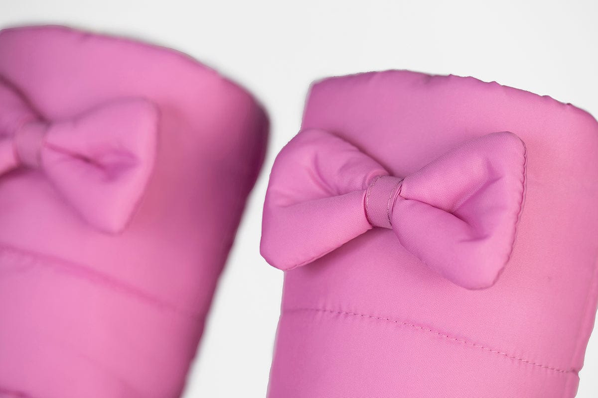 7 A.M. Enfant KIDS Warmmuffs - Bows - Hot Pink (2T-4T) - HMK121-HPB