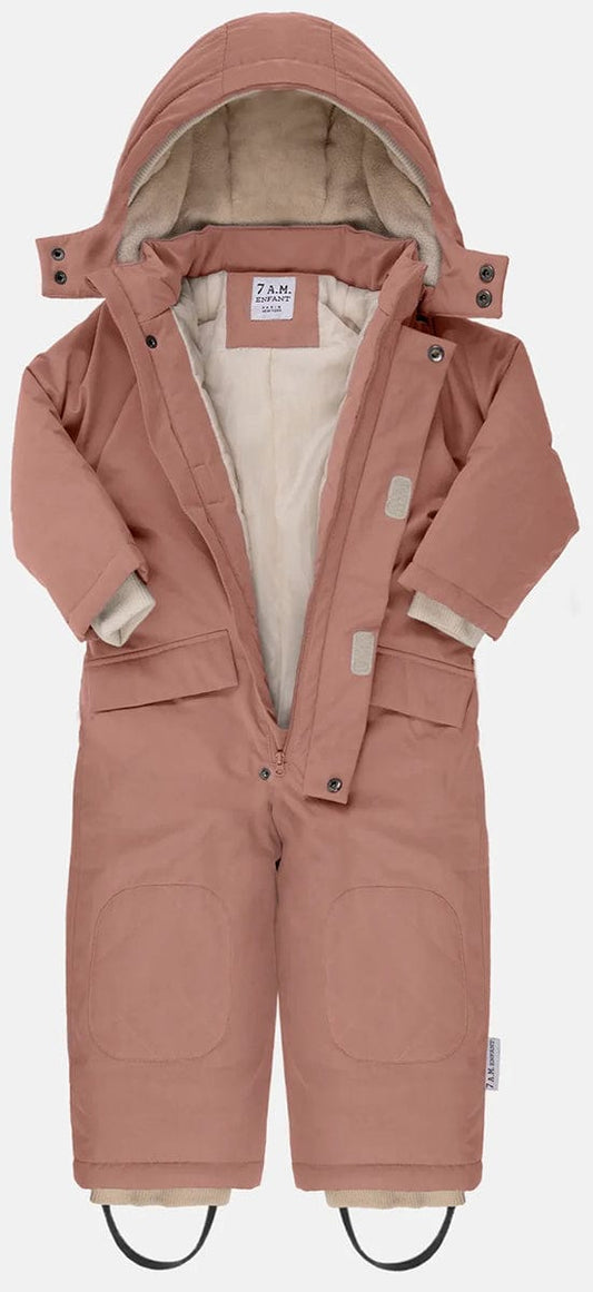 7 A.M. Enfant Snowsuit Grand - Benji - Rose Dawn (1-2T) - SSG80-F2-ROD