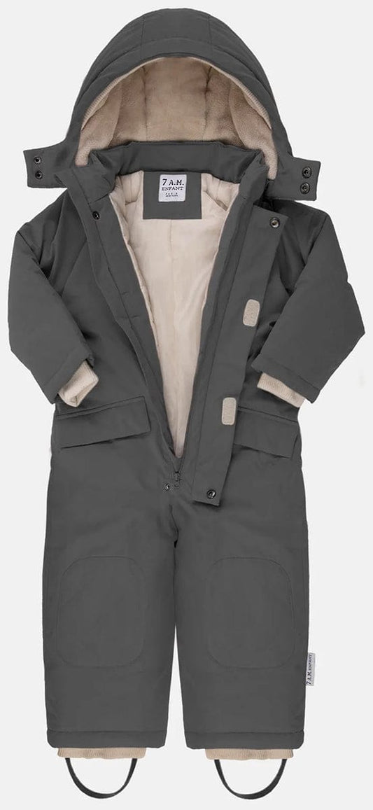 7 A.M. Enfant Snowsuit Grand - Benji - Smokey (1-2T) - SSG80-F2-SMK