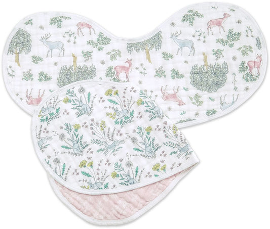 Aden + Anais Burpy Bibs, 2 Pack - Forest Fantasy - 7065-AA