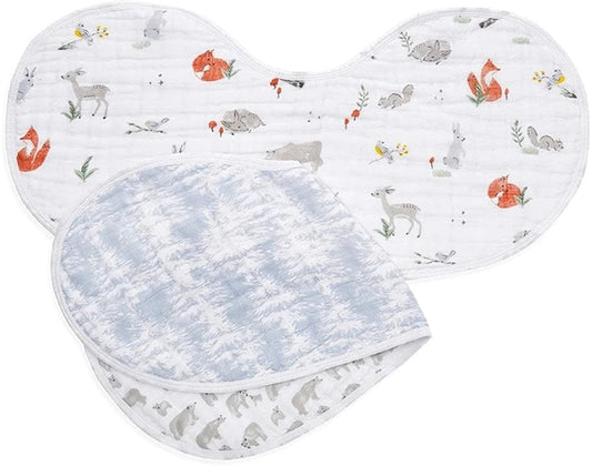 Aden + Anais Burpy Bibs, 2 Pack - Naturally - ABBC20010