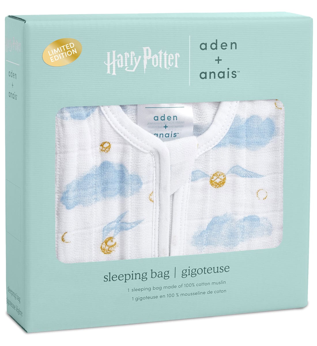 Aden + Anais Classic Sleeping Bag - Harry Potter - Small (0-6 Months) - ASGC10001HP