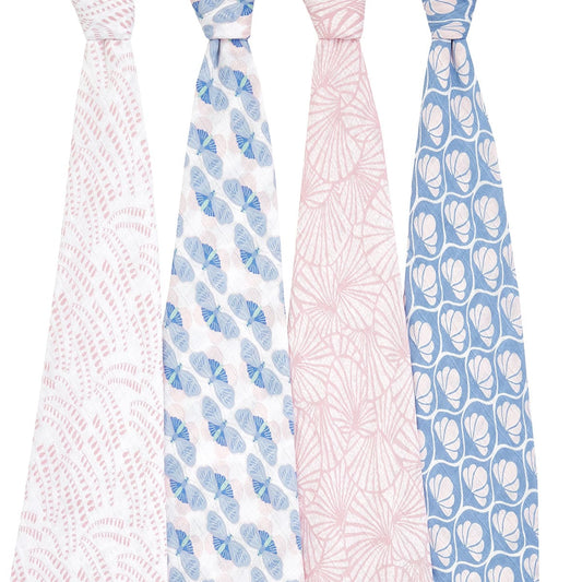 Aden + Anais Classic Swaddle Wraps, 4 Pack - Deco - ASWC40011