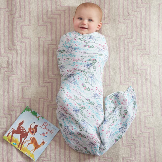 Aden + Anais Disney Baby Classic Swaddle Wrap, 4 Pack - Bambi - DISN102