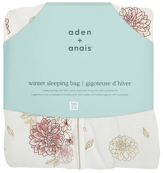 Aden + Anais Winter Sleeping Bag - Dahlias (18-36 Months) - 15025