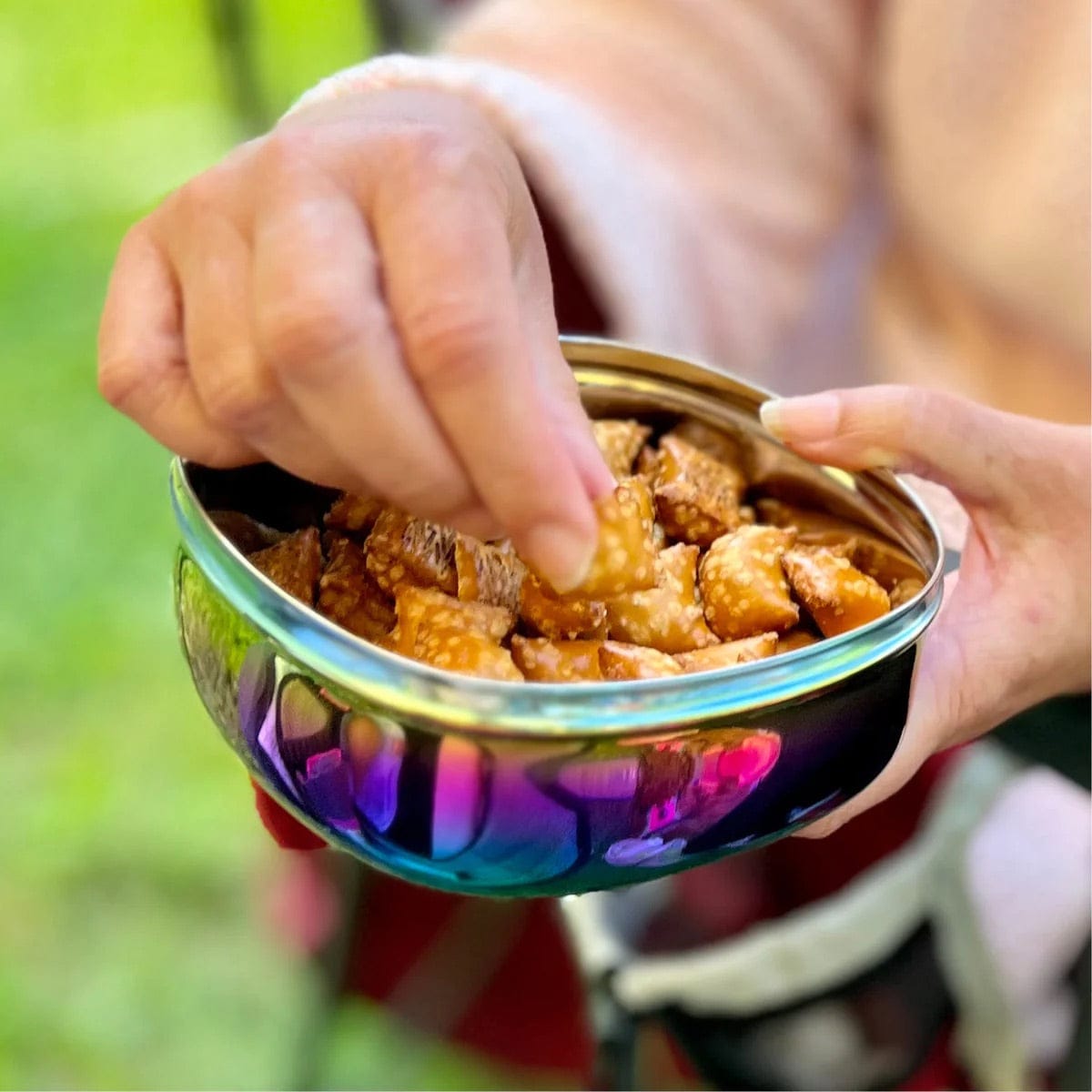 Ahimsa The Square Stainless Steel Food Container - Rainbow
