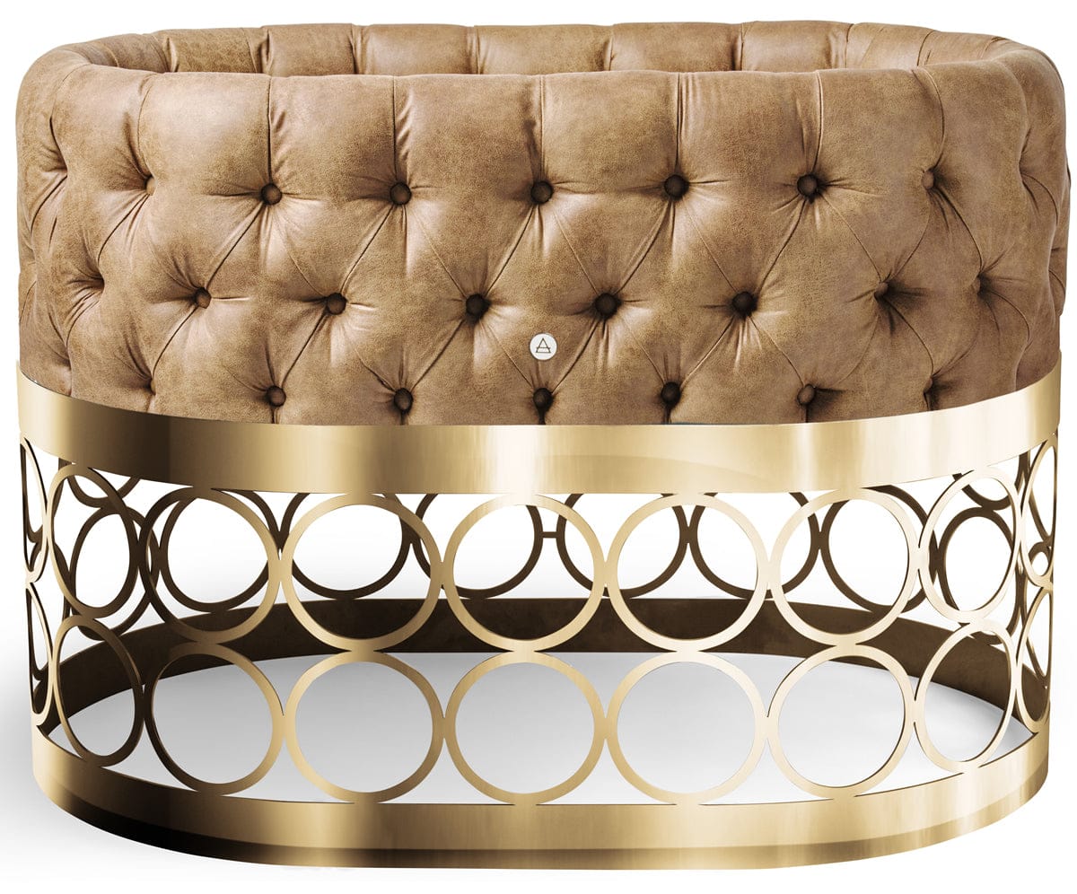 Aristot Bassinet - Leather Button Cognac - 70102-ARISTOT