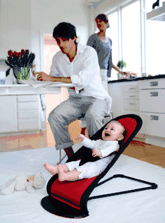 BabyBjörn Babysitter Balance in Black Red