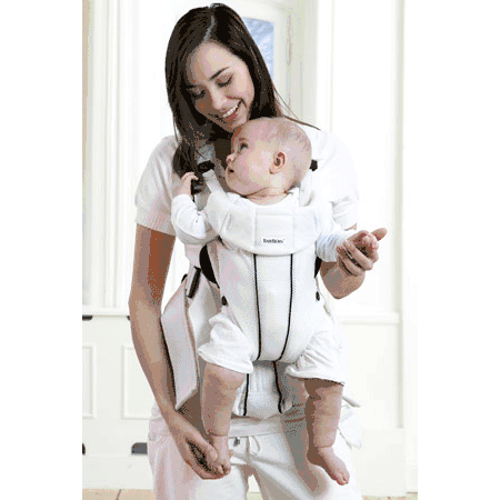 BabyBjörn Baby Carrier Active - White, Mesh