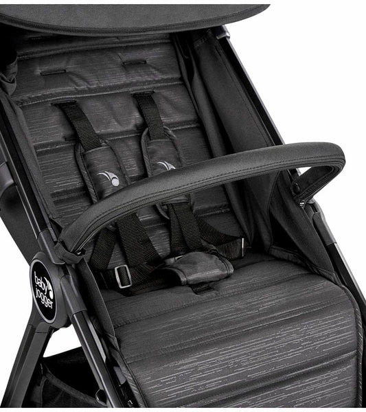 Baby Jogger City Tour 2 Ultra-Compact Travel Stroller + Belly Bar Bundle - Jet - 2081849-2082704