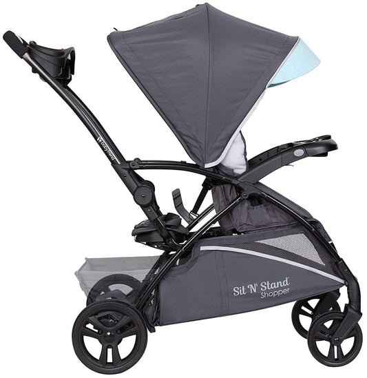 Baby Trend Sit N Stand 5-in-1 Shopper Double Stroller - Blue Mist